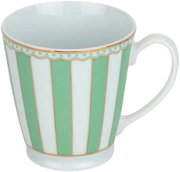 M252 Noritake Carnival Collection Green Colour Mug In Porcelin